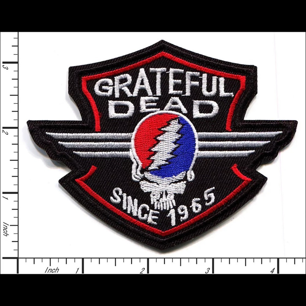 Greatful dead iron on patch. New.